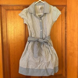 Adorable striped, tie dress